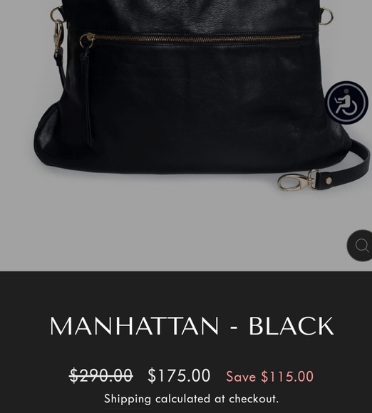 PIETRO Alessandro black leather purse hand bag - Picture 5 of 12